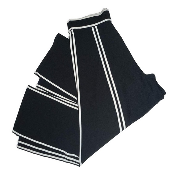 Joseph Ribkoff Striped Wide Leg Split Hem Capri Pants – Size M - Picture 4 of 8